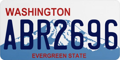WA license plate ABR2696
