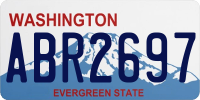 WA license plate ABR2697