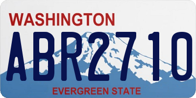 WA license plate ABR2710