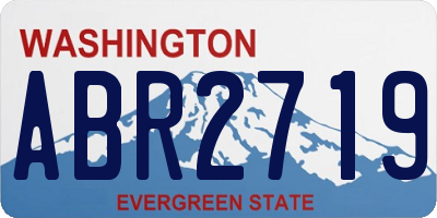 WA license plate ABR2719