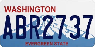 WA license plate ABR2737