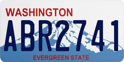 WA license plate ABR2741