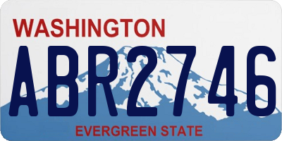 WA license plate ABR2746
