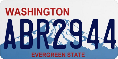 WA license plate ABR2944