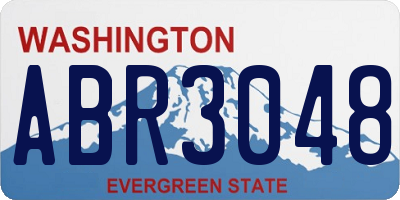 WA license plate ABR3048