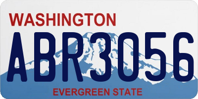 WA license plate ABR3056