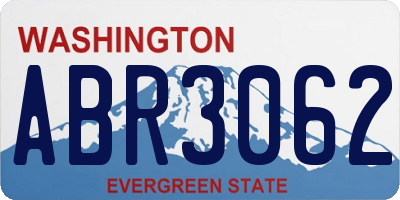 WA license plate ABR3062
