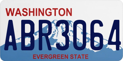 WA license plate ABR3064