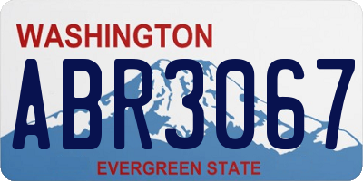 WA license plate ABR3067