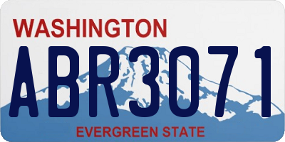 WA license plate ABR3071