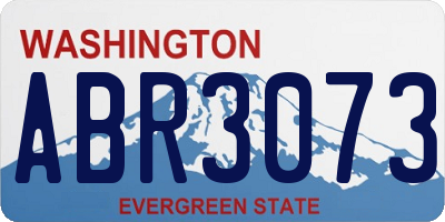 WA license plate ABR3073