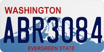 WA license plate ABR3084