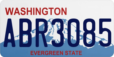 WA license plate ABR3085