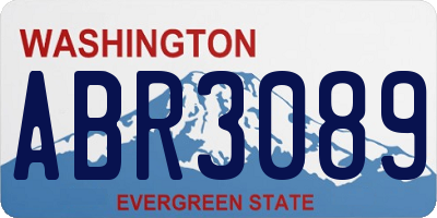WA license plate ABR3089