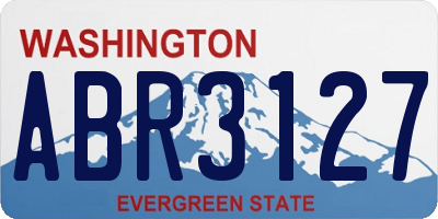 WA license plate ABR3127