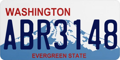 WA license plate ABR3148