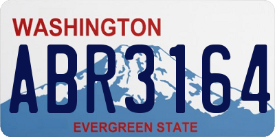 WA license plate ABR3164