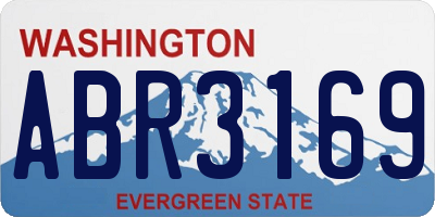 WA license plate ABR3169
