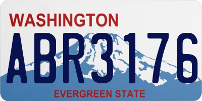 WA license plate ABR3176