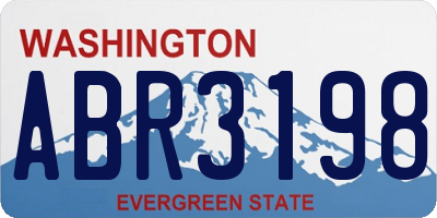 WA license plate ABR3198