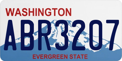 WA license plate ABR3207