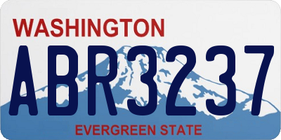 WA license plate ABR3237