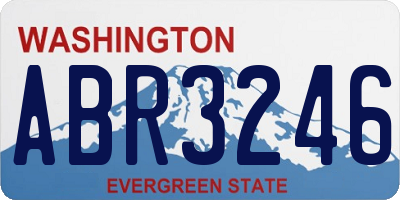 WA license plate ABR3246
