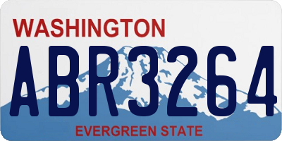 WA license plate ABR3264