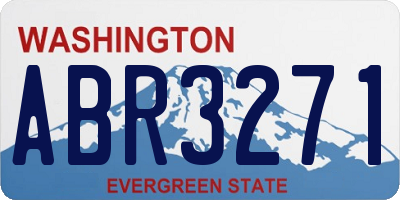 WA license plate ABR3271