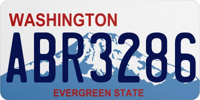 WA license plate ABR3286