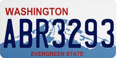 WA license plate ABR3293