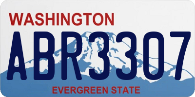 WA license plate ABR3307