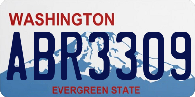 WA license plate ABR3309