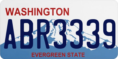 WA license plate ABR3339