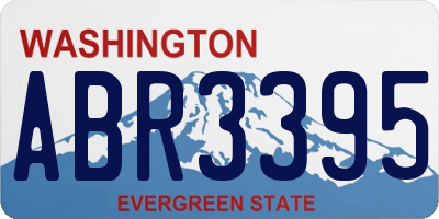 WA license plate ABR3395