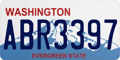 WA license plate ABR3397