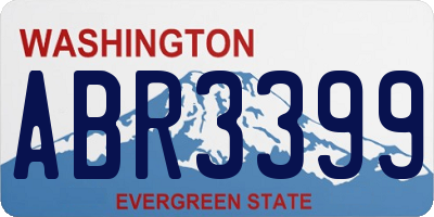 WA license plate ABR3399