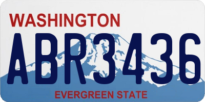 WA license plate ABR3436