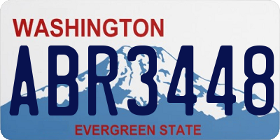 WA license plate ABR3448