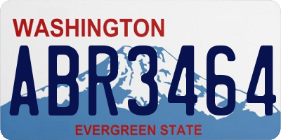 WA license plate ABR3464