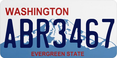 WA license plate ABR3467