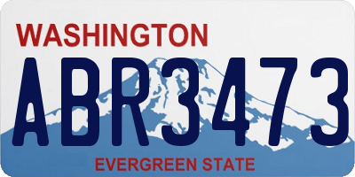 WA license plate ABR3473