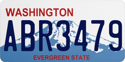 WA license plate ABR3479