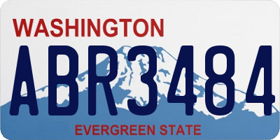 WA license plate ABR3484