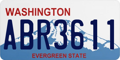 WA license plate ABR3611