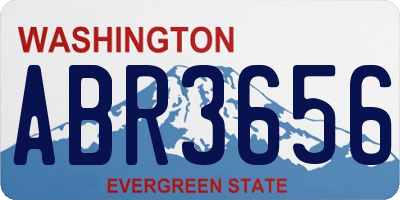 WA license plate ABR3656