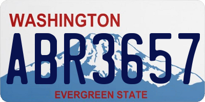 WA license plate ABR3657