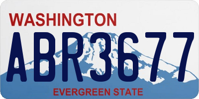 WA license plate ABR3677