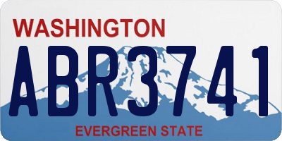 WA license plate ABR3741