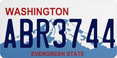 WA license plate ABR3744